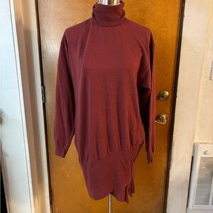 YFB sweatshirt dress.   Medium. Brick. Asymmetrical